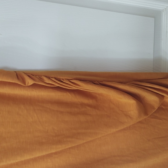 Nine West Orange Ruched Dress small Autumn Gold - Picture 4 of 5